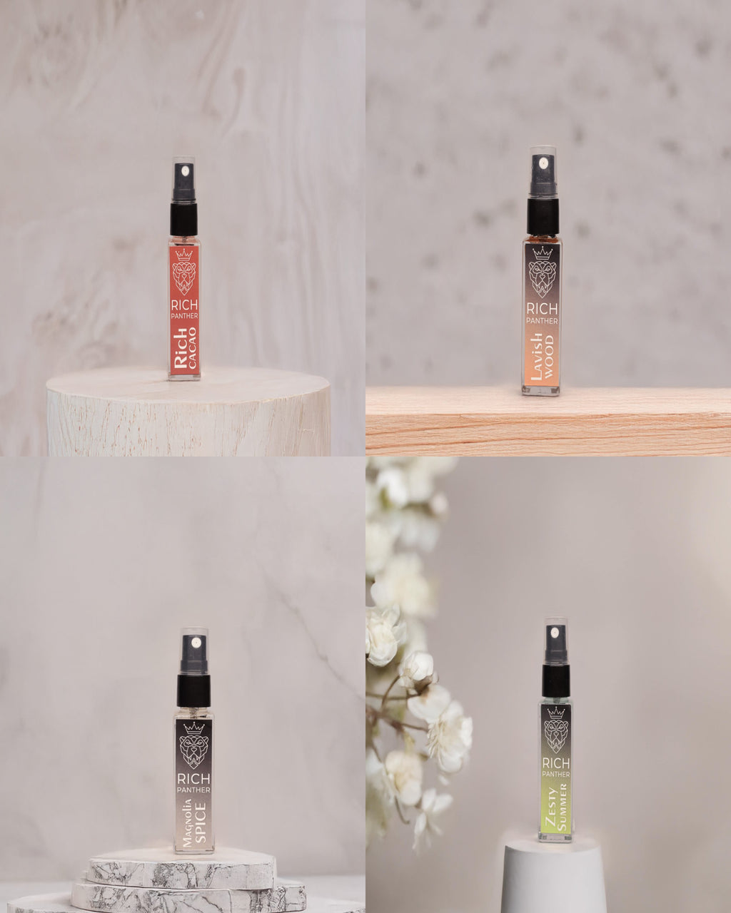 Rich, Lavish, Magnolia, and Zesty Set 4 Pcs Premium Perfume