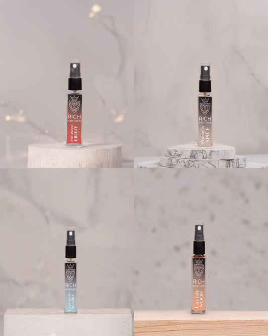 Bergamont, Magnolia, Euphoric, and Lavish Set 4 Pcs Premium Perfume